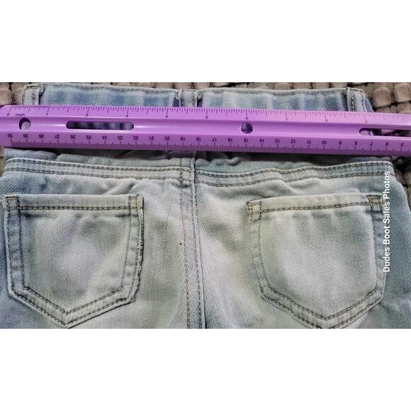 Cat and Jack Jeans 4T Girls Unicorns Adjustable Waist Blue - Picture 7 of 16